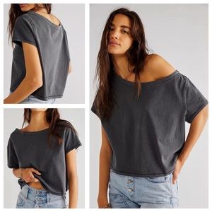 NWT Free People Off Shoulder Boxy Top